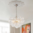 Load image into Gallery viewer, LightFixturesUSA - (OpenBox) Brass Cluster Ribbed Glass Globe Bubble Chandelier - Chandelier - 8 - Lt - Black