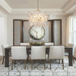 Load image into Gallery viewer, LightFixturesUSA - (OpenBox) Brass Cluster Ribbed Glass Globe Bubble Chandelier - Chandelier - 8 - Lt - Black