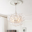 Load image into Gallery viewer, LightFixturesUSA - (OpenBox) Brass Cluster Ribbed Glass Globe Bubble Chandelier - Chandelier - 8 - Lt - Black