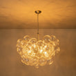 Load image into Gallery viewer, LightFixturesUSA - (OpenBox) Brass Cluster Ribbed Glass Globe Bubble Chandelier - Chandelier - 8 - Lt - Nickel