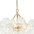 Load image into Gallery viewer, LightFixturesUSA - (OpenBox) Brass Cluster Sculpture Texture Glass Globe Bubble Chandelier - Chandelier - Brass - 8 - Lt