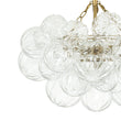 Load image into Gallery viewer, LightFixturesUSA - (OpenBox) Brass Cluster Sculpture Texture Glass Globe Bubble Chandelier - Chandelier - Brass - 8 - Lt