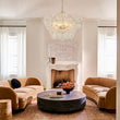 Load image into Gallery viewer, LightFixturesUSA - (OpenBox) Brass Cluster Sculpture Texture Glass Globe Bubble Chandelier - Chandelier - Brass - 8 - Lt