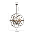 Load image into Gallery viewer, LightFixturesUSA - (OpenBox) Classic 8 - Light Sphere Chandelier with Crystal Accents - Chandelier - Nickel -