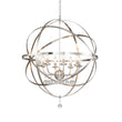 Load image into Gallery viewer, LightFixturesUSA - (OpenBox) Classic 8 - Light Sphere Chandelier with Crystal Accents - Chandelier - Nickel -