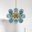 Load image into Gallery viewer, LightFixturesUSA - (OpenBox) Cluster Blue Glass Bubble Chandelier - Chandelier -