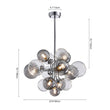 Load image into Gallery viewer, LightFixturesUSA - (OpenBox) Cluster Glass Globe Bubble Chandelier 23.6"/31.5" Wide Large Chandelier - Chandelier - 31.5 in -