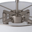 Load image into Gallery viewer, LightFixturesUSA - (OpenBox) Contemporary Wide Linen Drum Brass Semi Flush Mount - Ceiling Light - 4 - Lt - Brass