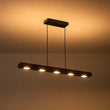 Load image into Gallery viewer, LightFixturesUSA - (OpenBox) Dimmable LED Linear Oak Wood Kitchen Island Pendant - Chandelier - 7 - Lt -