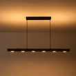 Load image into Gallery viewer, LightFixturesUSA - (OpenBox) Dimmable LED Linear Oak Wood Kitchen Island Pendant - Chandelier - 8 - Lt -