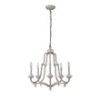 Load image into Gallery viewer, LightFixturesUSA - (OpenBox) Distressed White Shabby Chic Candle Style Chandelier - Chandelier -