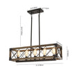 Load image into Gallery viewer, LightFixturesUSA - (OpenBox) Farmhouse 5 - Light Rectangle Wood Chandelier - Chandelier -