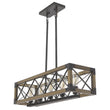 Load image into Gallery viewer, LightFixturesUSA - (OpenBox) Farmhouse 5 - Light Rectangle Wood Chandelier - Chandelier -