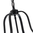 Load image into Gallery viewer, LightFixturesUSA - (OpenBox) Farmhouse Wide Clear Glass Cylinder Cage Pendant - Chandelier - Black -