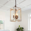 Load image into Gallery viewer, LightFixturesUSA - (OpenBox) Farmhouse Wood Cylinder Pendant Light - Chandelier -