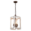 Load image into Gallery viewer, LightFixturesUSA - (OpenBox) Farmhouse Wood Cylinder Pendant Light - Chandelier -