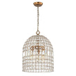 Load image into Gallery viewer, LightFixturesUSA - (OpenBox) French Antique Brass Crystal Cage Chandelier - Chandelier - S/1 - Lt -