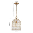 Load image into Gallery viewer, LightFixturesUSA - (OpenBox) French Antique Brass Crystal Cage Chandelier - Chandelier - S/1 - Lt -