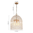 Load image into Gallery viewer, LightFixturesUSA - (OpenBox) French Antique Brass Crystal Cage Chandelier - Chandelier - S/1 - Lt -