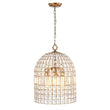 Load image into Gallery viewer, LightFixturesUSA - (OpenBox) French Antique Brass Crystal Cage Chandelier - Chandelier - S/1 - Lt -