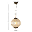 Load image into Gallery viewer, LightFixturesUSA - (OpenBox) French Antique Brass Crystal Globe Chandelier - Chandelier - S / 1 - Lt -