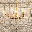 Load image into Gallery viewer, LightFixturesUSA - (OpenBox) French Antique Brass Crystal Globe Chandelier - Chandelier - S / 1 - Lt -