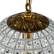 Load image into Gallery viewer, LightFixturesUSA - (OpenBox) French Antique Brass Crystal Globe Chandelier - Chandelier - S / 1 - Lt -