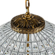 Load image into Gallery viewer, LightFixturesUSA - (OpenBox) French Antique Brass Crystal Globe Chandelier - Chandelier - S / 1 - Lt -