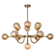 Load image into Gallery viewer, LightFixturesUSA - (OpenBox) Glam 13 - Light Sputnik Glass Globe Bubble Chandelier - Chandelier - Brass -