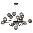 Load image into Gallery viewer, LightFixturesUSA - (OpenBox) Glam 13 - Light Sputnik Glass Globe Bubble Chandelier - Chandelier - Brass -
