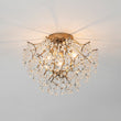 Load image into Gallery viewer, LightFixturesUSA - (OpenBox) Glam Bloom Draped Crystal Accented Semi Flush Mount - Ceiling Light - 16.7in -