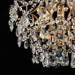 Load image into Gallery viewer, LightFixturesUSA - (OpenBox) Glam Bloom Draped Crystal Accented Semi Flush Mount - Ceiling Light - 16.7in -