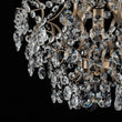 Load image into Gallery viewer, LightFixturesUSA - (OpenBox) Glam Bloom Draped Crystal Accented Semi Flush Mount - Ceiling Light - 16.7in -
