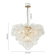 Load image into Gallery viewer, LightFixturesUSA - (OpenBox) Glam Brass Cluster Ribbed Glass Globe Bubble Chandelier - Chandelier - Brass -