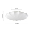Load image into Gallery viewer, LightFixturesUSA - (OpenBox) Mid - Century Modern White Flush Mount Light - Ceiling Light - 23 in. (3 - Lt) -