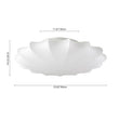 Load image into Gallery viewer, LightFixturesUSA - (OpenBox) Mid - Century Modern White Flush Mount Light - Ceiling Light - 23 in. (3 - Lt) -
