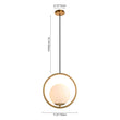 Load image into Gallery viewer, LightFixturesUSA - (OpenBox) Modern 1 - ring Globe Pendant Light - Pendant Light - Circle - M