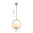 Load image into Gallery viewer, LightFixturesUSA - (OpenBox) Modern 1 - ring Globe Pendant Light - Pendant Light - Circle - S