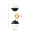 Load image into Gallery viewer, LightFixturesUSA - (OpenBox) Modern 2 - Light Opal Glass Globe Wall Sconce - Wall Sconce - Nickel -