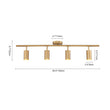 Load image into Gallery viewer, LightFixturesUSA - (OpenBox) Modern 4 - Light Linear Semi Flush Track Light - Ceiling Light - Gold -