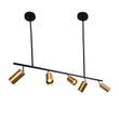 Load image into Gallery viewer, LightFixturesUSA - (OpenBox) Modern 4 - Light Linear Semi Flush Track Light - Chandelier - Black - 3 - Lt