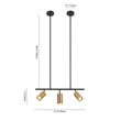 Load image into Gallery viewer, LightFixturesUSA - (OpenBox) Modern 4 - Light Linear Semi Flush Track Light - Chandelier - Gold - 3 - Lt