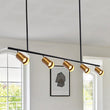 Load image into Gallery viewer, LightFixturesUSA - (OpenBox) Modern 4 - Light Linear Semi Flush Track Light - Chandelier - Gold - 5 - Lt