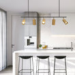 Load image into Gallery viewer, LightFixturesUSA - (OpenBox) Modern 4 - Light Linear Semi Flush Track Light - Chandelier - Gold - 5 - Lt