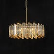 Load image into Gallery viewer, LightFixturesUSA - (OpenBox) Modern Glam Brass 6 - Light Crystal Drum Cage Chandelier - Chandelier - Brass -