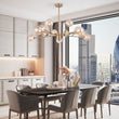 Load image into Gallery viewer, LightFixturesUSA - (OpenBox) Modern Sputnik Branching Bubble Chandelier - Chandelier - Brass -