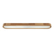 Load image into Gallery viewer, LightFixturesUSA - (OpenBox) Natural Wood Long Oval Dimmable LED Flush Mount - Ceiling Light - Included Control (3000K - 6000K) -