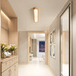 Load image into Gallery viewer, LightFixturesUSA - (OpenBox) Natural Wood Long Oval Dimmable LED Flush Mount - Ceiling Light - Included Control (3000K - 6000K) -