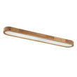 Load image into Gallery viewer, LightFixturesUSA - (OpenBox) Natural Wood Long Oval Dimmable LED Flush Mount - Ceiling Light - Included Control (3000K - 6000K) -