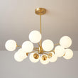 Load image into Gallery viewer, LightFixturesUSA - (OpenBox) Opal Glass Globe Sputnik Chandelier - Chandelier -